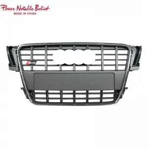 RS5 front grill for Audi A5 S5 B8 front bumper grille with lower frame quattro