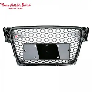 RS4 front grill for Audi A4 S4 B8 honeycomb mesh bumper grille RS quattro