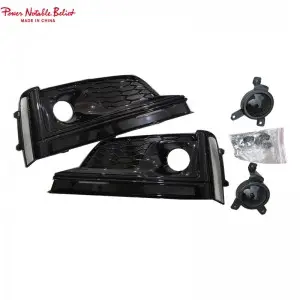 Audi  Honeycomb Front Fog Light Lamp Cover for Audi A5 B9 Sline S5 17-19
