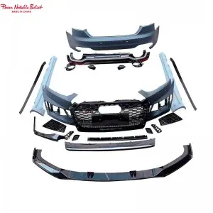 Audi RS5 B9 style body kits front bumper with front grill and lip for A5 2017-2019