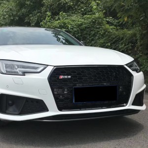 S4 RS4 car grill for Audi A4 S4 B9 honeycomb front bumper grille facelift auto grills
