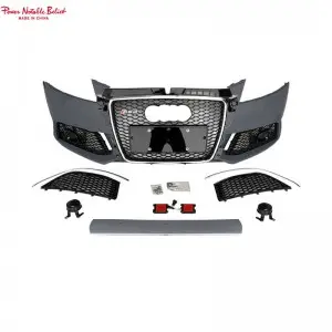 RS3 Auto Body kit For Audi A3 S3 8P bumper with grill front lip Sedan Hatchback