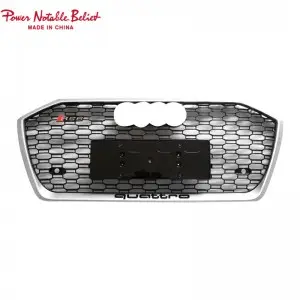 RS6 front bumper grille for audi A6 A6L S6 C8 honeycomb grill