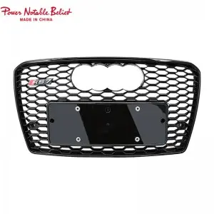 RS7 S7 front bumper grille quattro For Audi A7 S7 C7 center honeycomb grill