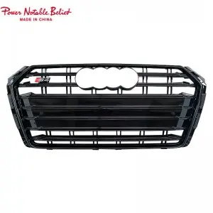 S4 RS4 car grill for Audi A4 S4 B9 honeycomb front bumper grille facelift auto grills