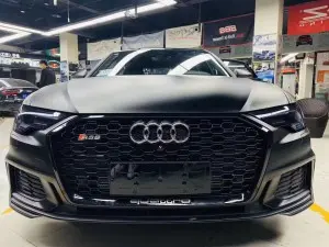 RS6 front bumper grille for audi A6 A6L S6 C8 honeycomb grill