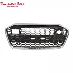 RS6 front bumper grille for audi A6 A6L S6 C8 honeycomb grill