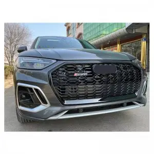 RSQ5 SQ5 front honeycomb radiator grill for Audi Q5 SQ5 2022-2025 mesh bumper grille
