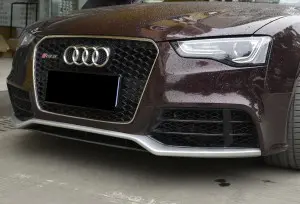 RS5 style front bumper grill for Audi A5 S5 B8.5 honeycomb grill RS frame quattro