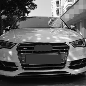 S3 RS3 Grill For Audi A3 S3 8V RS3 Quattro Hex Mesh Front Bumper Hood Grille