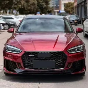 Audi RS5 B9 style body kits front bumper with front grill and lip for A5 2017-2019