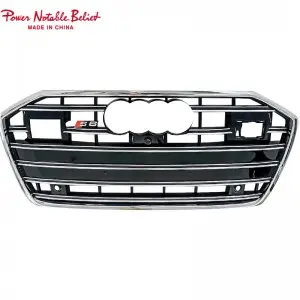 RS6 front bumper grille for audi A6 A6L S6 C8 honeycomb grill