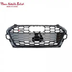 RS4 B9.5 Front grill fit for Audi A4 S4 honeycomb bumper grille with bracket