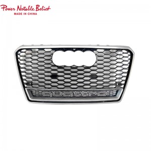 RS7 S7 front bumper grille quattro For Audi A7 S7 C7 center honeycomb grill