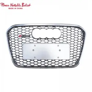 RS6 Front grill for Audi A6 S6 C7 center honeycomb grille