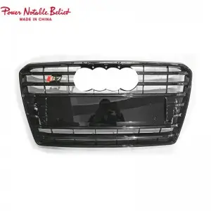 RS7 S7 front bumper grille quattro For Audi A7 S7 C7 center honeycomb grill