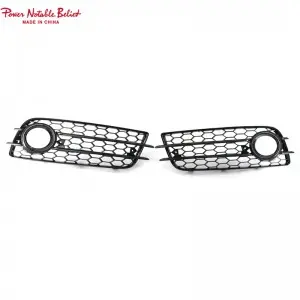 Audi A4 S4 B8 Front Fog lamp grill honeycomb sline fog light cover 08-12