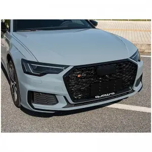RS6 front bumper grille for audi A6 A6L S6 C8 honeycomb grill