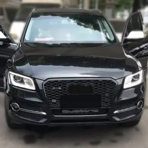 RSQ5 SQ5 honeycomb grills for Audi Q5 SQ5 B8.5 front bumper grille 2013-2018