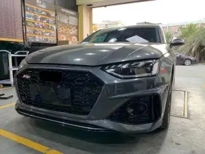 RS4 Bodykit with grill for Audi A4 S4 Allroad front lip Front bumper 20-24