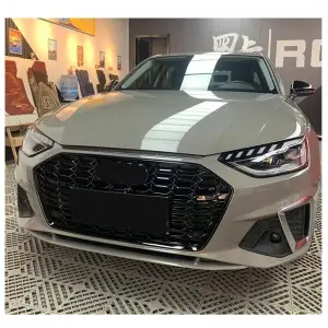 RS4 B9.5 Front grill fit for Audi A4 S4 honeycomb bumper grille with bracket