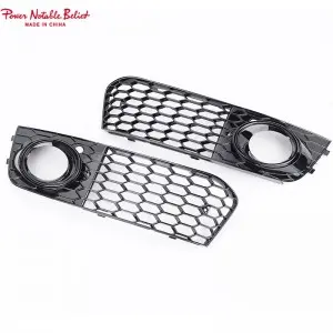 Audi A4 S4 B8 Front Fog lamp grill honeycomb sline fog light cover 08-12