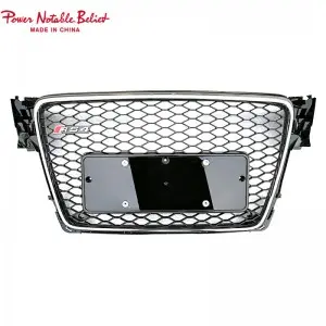 RS4 front grill for Audi A4 S4 B8 honeycomb mesh bumper grille RS quattro