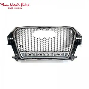 RSQ3 SQ3 style front honeycomb grille for Audi Q3 SQ3 2013-2015 upgrade grill